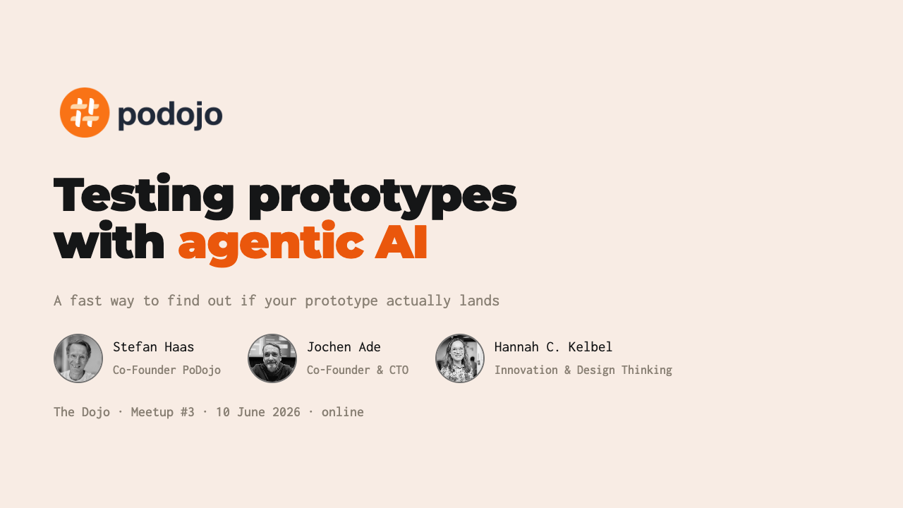 How to test prototypes with agentic AI — The Dojo Meetup #3